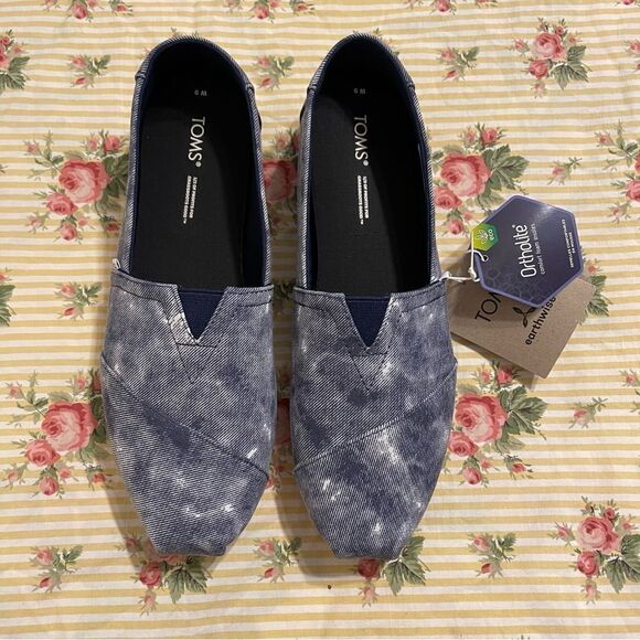 TOMS - Navy Distressed Alpargata - Women’s - Picture 1 of 6